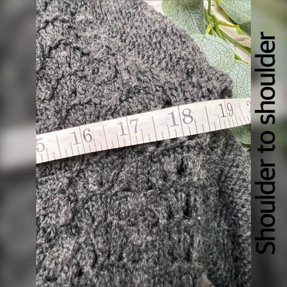 American Eagle Outfitters AEO Cozy Cardigan Sweater Oversized S Small Gray - Picture 5 of 8